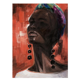 Imagen de Pintura en Oleo Sobre Lienzo de Africana 2,8 x 90 x 120 cm